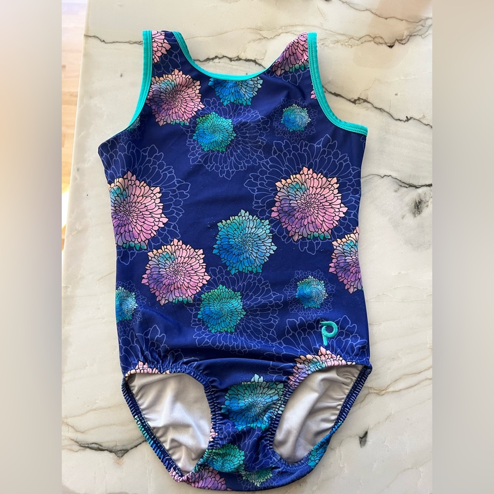 Plum Practicewear gymnastics leotards with Scrunchie. Size adult XS